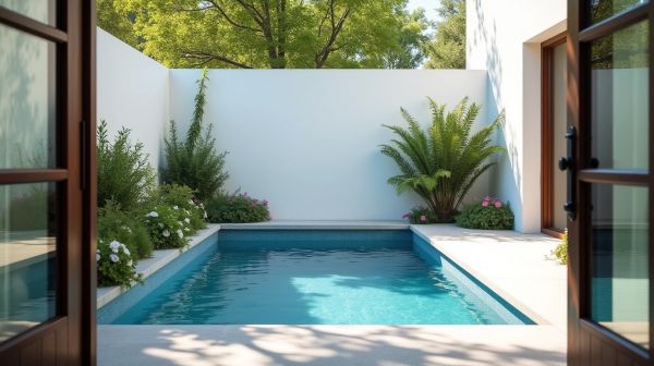Petit terrain, vraie piscine : les configurations qui fonctionnent en coque polyester