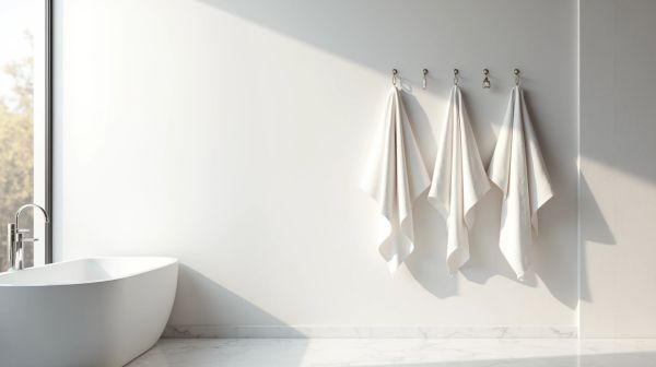 Porte-serviettes mural blanc : élégance et fonctionnalité pour votre salle de bain